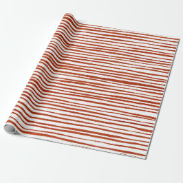 Papel De Presente Natal Rustic Red Strips