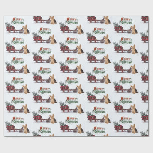 Papel De Presente Natal Rustic Yorkie