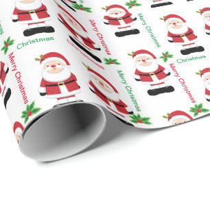 Papel De Presente Natal Santa Claus Medium Gift Bag