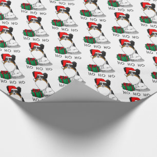 Papel De Presente Natal Santa Hat Papillon (Tricolor)