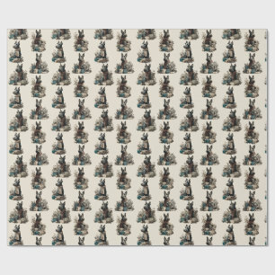 Papel De Presente Natal Scotties Vintage