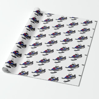 Papel De Presente Natal Snowmobile