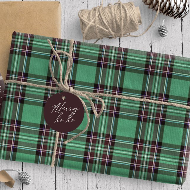 Papel De Presente Natal Tartan Green/Red ID768 (Criador carregado)