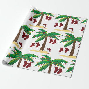 Papel De Presente Natal tropical