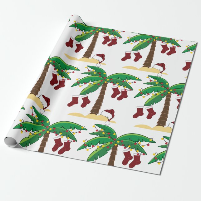 Papel De Presente Natal tropical (Desenrolado)