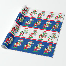 Papel De Presente Natal TySantaSaurus Rex