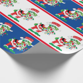 Papel De Presente Natal TySantaSaurus Rex