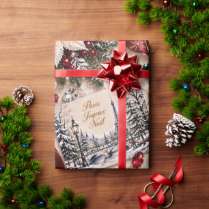 Papel De Presente Natal Verde Esmeralda Parisiense