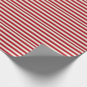 Papel De Presente Natal Vermelho e Branco Strike