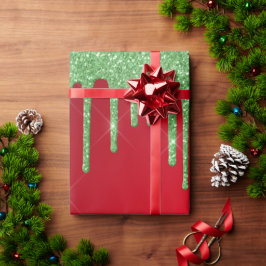 Papel De Presente Natal vermelho e verde