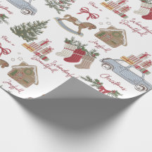 Natal vintage, pão de gengibre e carro
