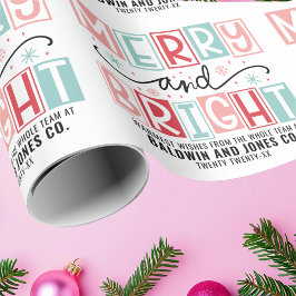 Papel De Presente Natalino Personalizado Vintage Moderno Alegre E Br