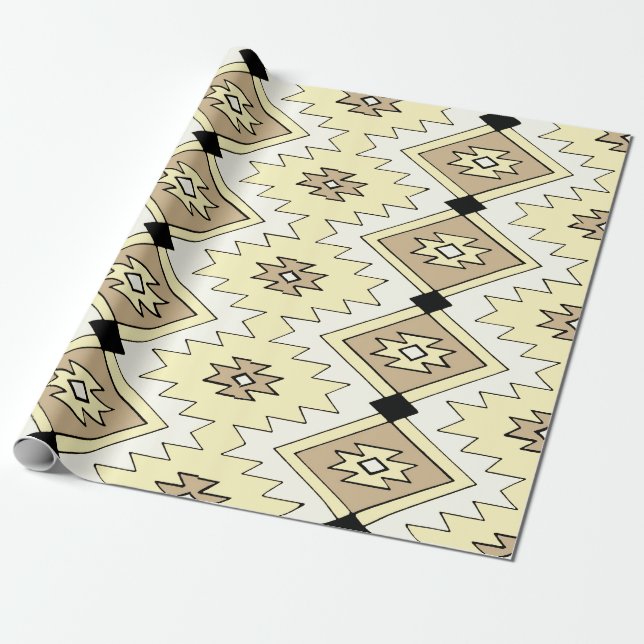 Papel De Presente Native American (Desenrolado)