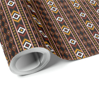 Papel De Presente Native American Indian Geometric Pattern