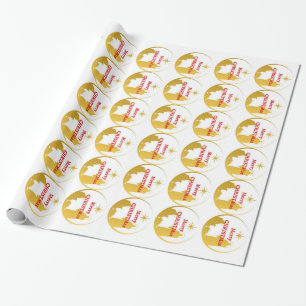 Papel De Presente Natividade Cena de Natal
