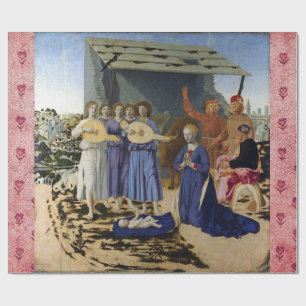 Papel De Presente NATIVIDADE DE JESUS, ANJOS por PIERO DELLA FRANCES
