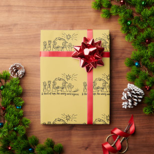 Papel De Presente Natividade Natal Família Cristã Combinando