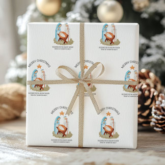 Papel De Presente Natividade Natal Papel Religioso