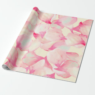 Papel De Presente Natureza do Flor Rosa. Natureza Preta De Aquarela.