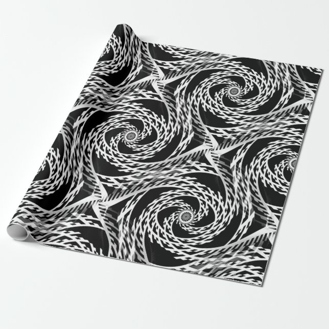 Papel De Presente Navajo Swirls. (Desenrolado)