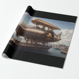 Papel De Presente Navio Steampunk em Landing