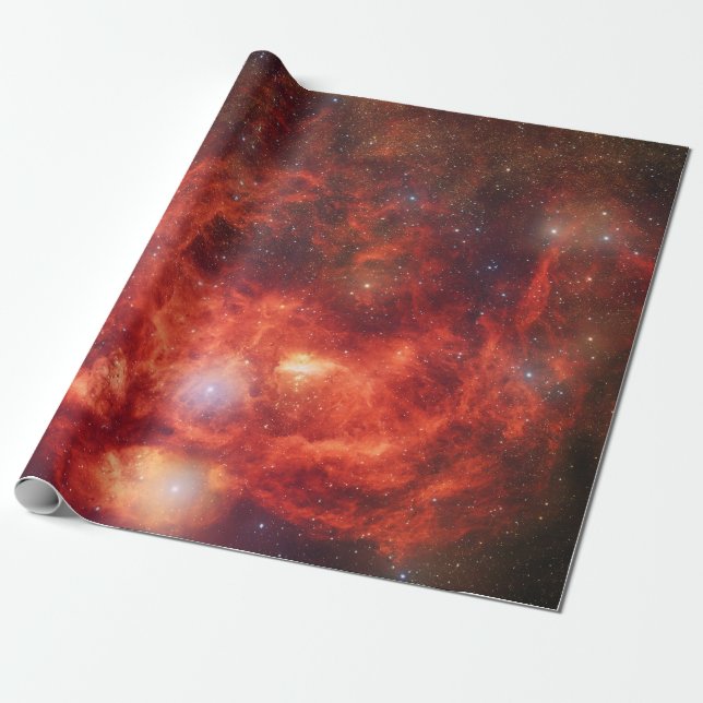 Papel De Presente Nebulosa de lagosta (Desenrolado)