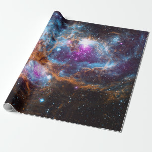 Papel De Presente Nebulosa de lagosta