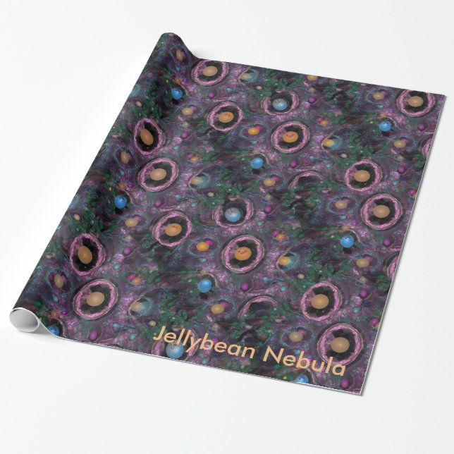 Papel De Presente Nebulosa do Jellybean, onde os jellybeans são (Desenrolado)