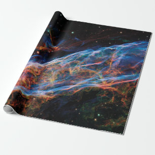 Papel De Presente Nebulosa do Véu NASA Hubble Foto Espacial