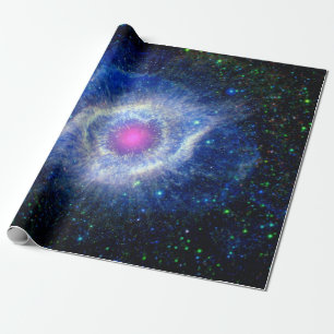 Papel De Presente Nebulosa Hélice Olho de Deus Foto Espacial Ultravi