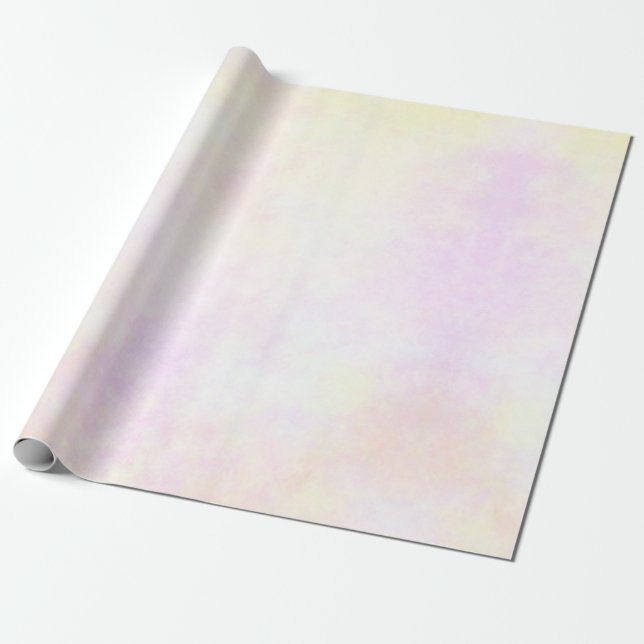 Papel De Presente Nebuloso Pastel (Desenrolado)