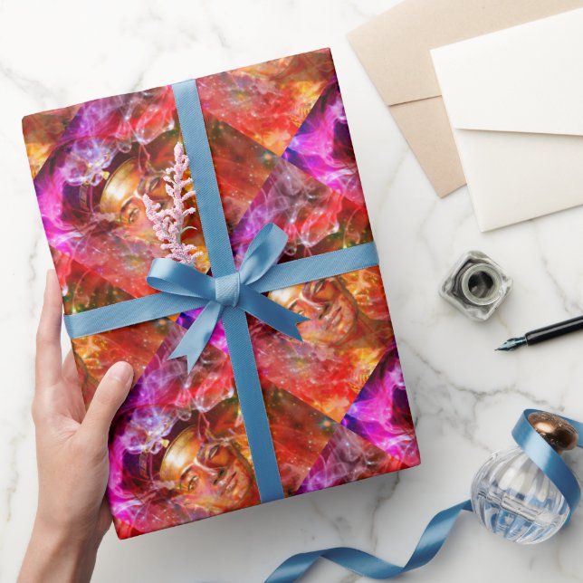 Papel De Presente Nefertiti Egípcio Queen Wrappaper (Presentear)