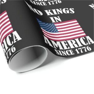 Papel De Presente Nenhum Rei na América desde 1776 Bandeira Patrióti