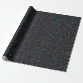 Papel De Presente Neon Bright Marks on Black