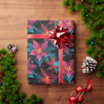 Papel De Presente Neon Christmas Poinsettias<br><div class="desc">Se vocês pensassem que as poinsettias eram apenas as plantas vermelhas festivas que dominam os centros de jardim todo mês de dezembro, pensem novamente. Prepare-se para ficar deslumbrado com uma reviravolta moderna neste clássico de feriado. Estamos falando de papel embrulhado adornado com poinsetos natalinos neon que trazem um pop de...</div>