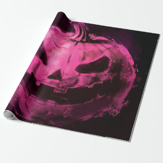 Papel De Presente Neon Fluid Pour Jack o lanterna Pumpkin