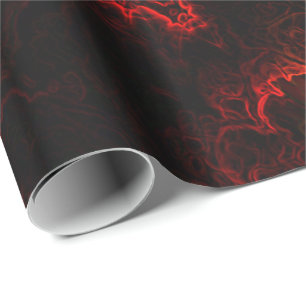 Papel De Presente Neon Fractal 4 Wrapper Paper