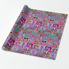 Papel De Presente Neon Nutcracker Sugar Plum Fairy Wraprap