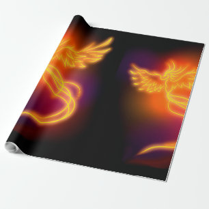 Papel De Presente Neon Phoenix