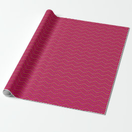 Papel De Presente Neon Sunset Chevron Patterno