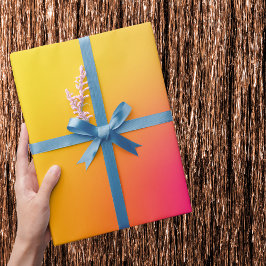 Papel De Presente Neon Yellow e Pink