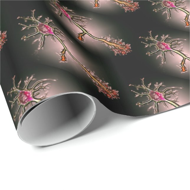 Papel De Presente neurons gift wrap (Ponta do rolo)