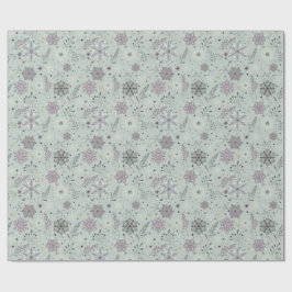 Papel De Presente Neve Antiga