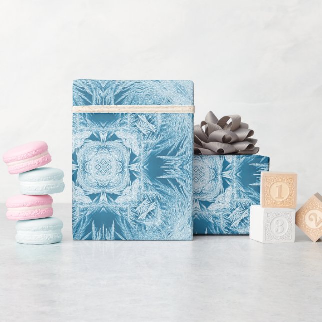 Papel De Presente Neve Azul 099 2023 (Chá de bebê)
