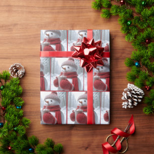 Papel De Presente Neve Com Chocolate Quente