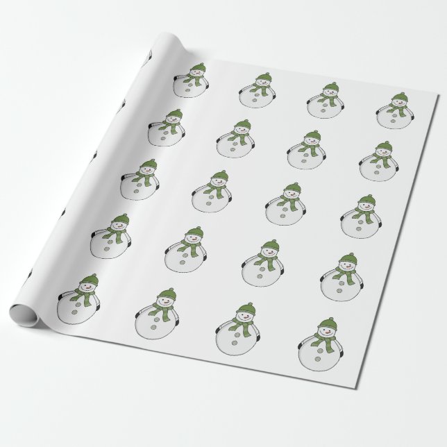 Papel De Presente Neve fria (Desenrolado)