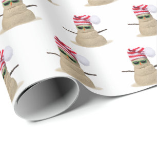 Papel De Presente Neve tropical na areia da praia