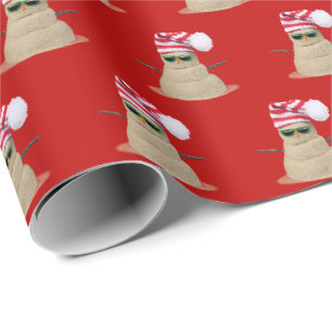 Papel De Presente Neve tropical na praia