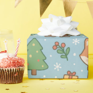 Papel De Presente New Year's Eve in the forest