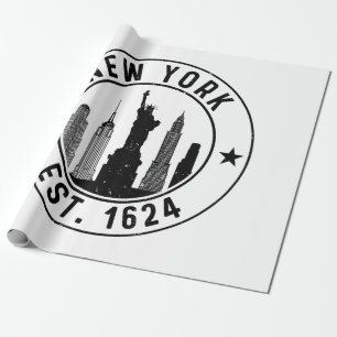 Papel De Presente New York Est. Lover Nyc 1624